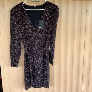 Paige Thailin dress black/Dark rust size S